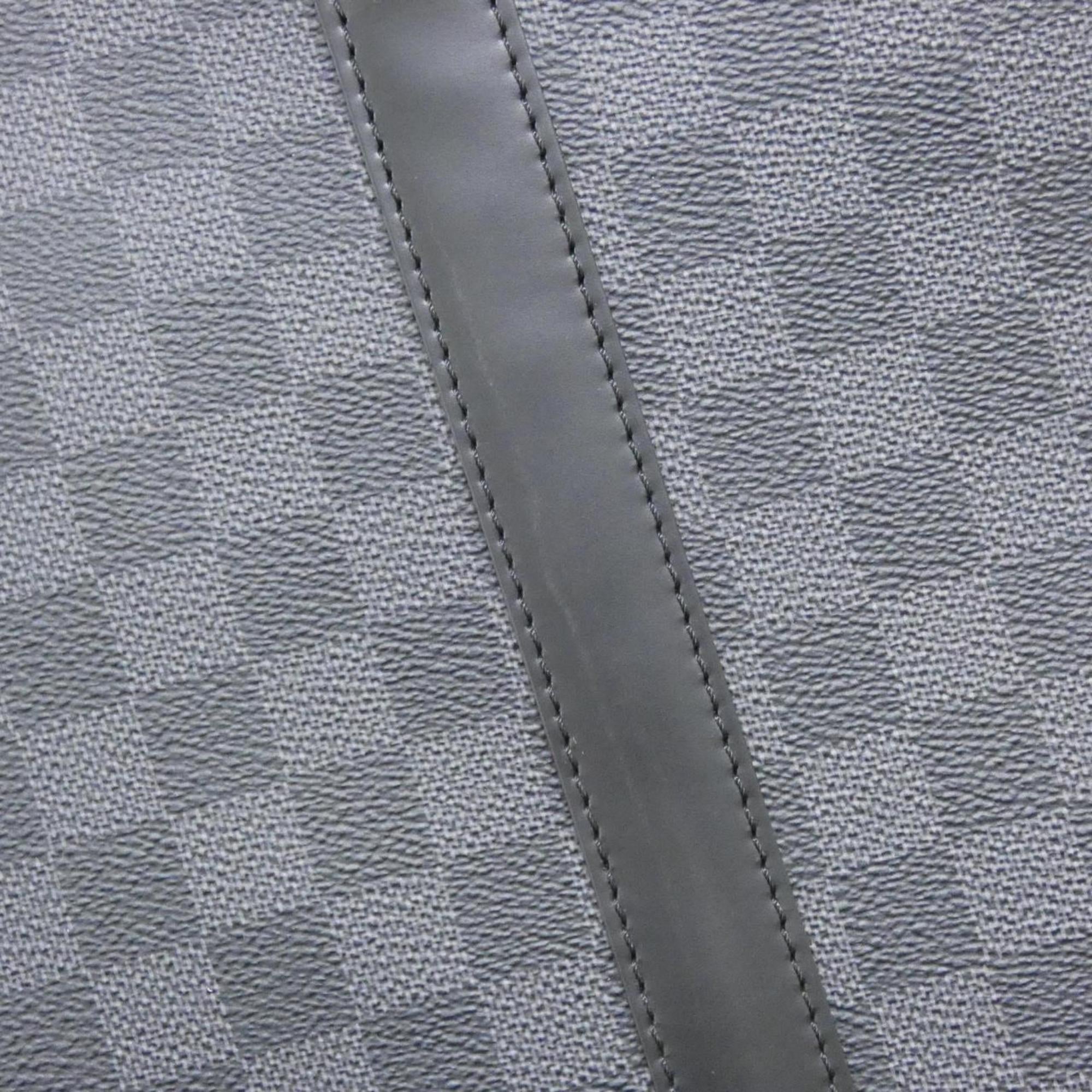 Louis Vuitton Dark Gray Graphite Coated Canvas Handbag