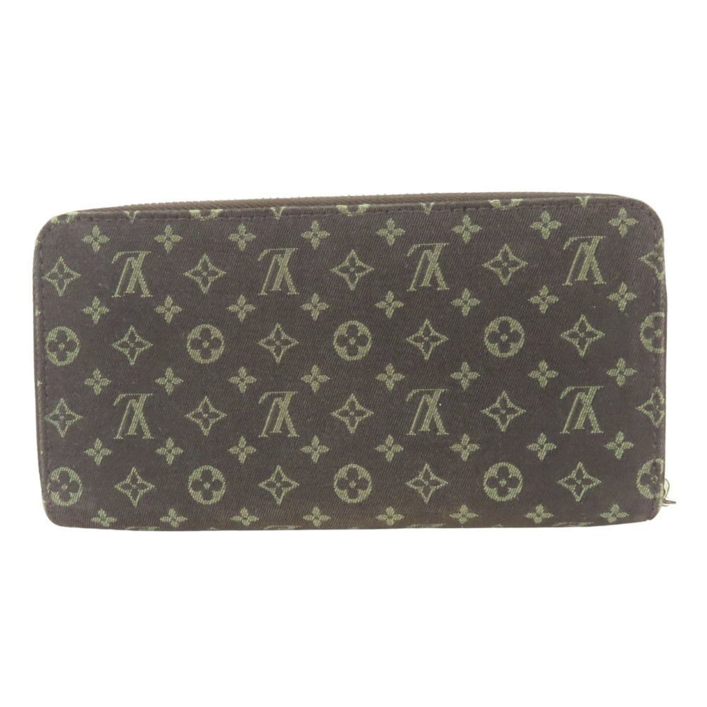 Louis Vuitton Brown Ebene Monogram Mini Lin Long Wallet