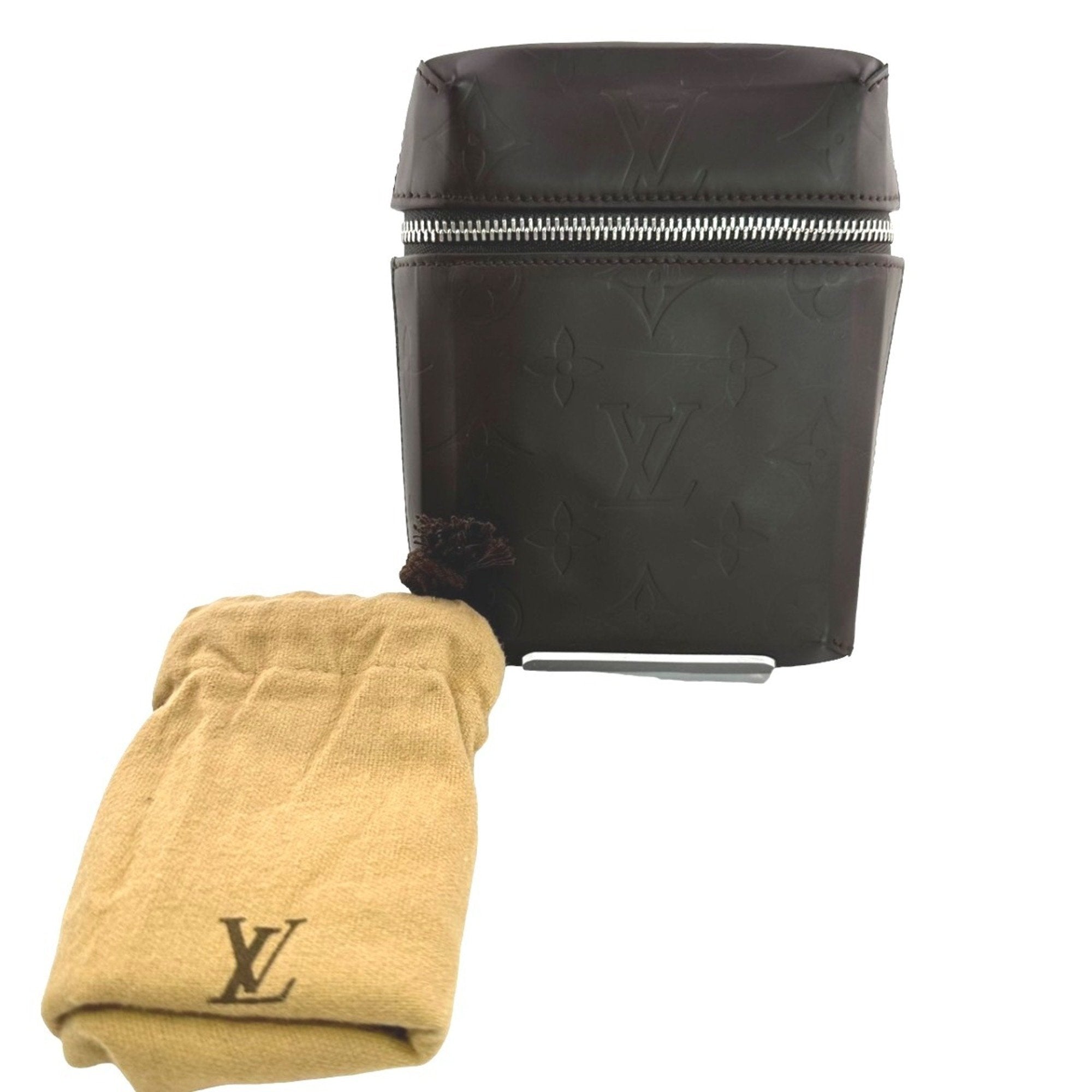 Louis Vuitton Brown Leather Pouch