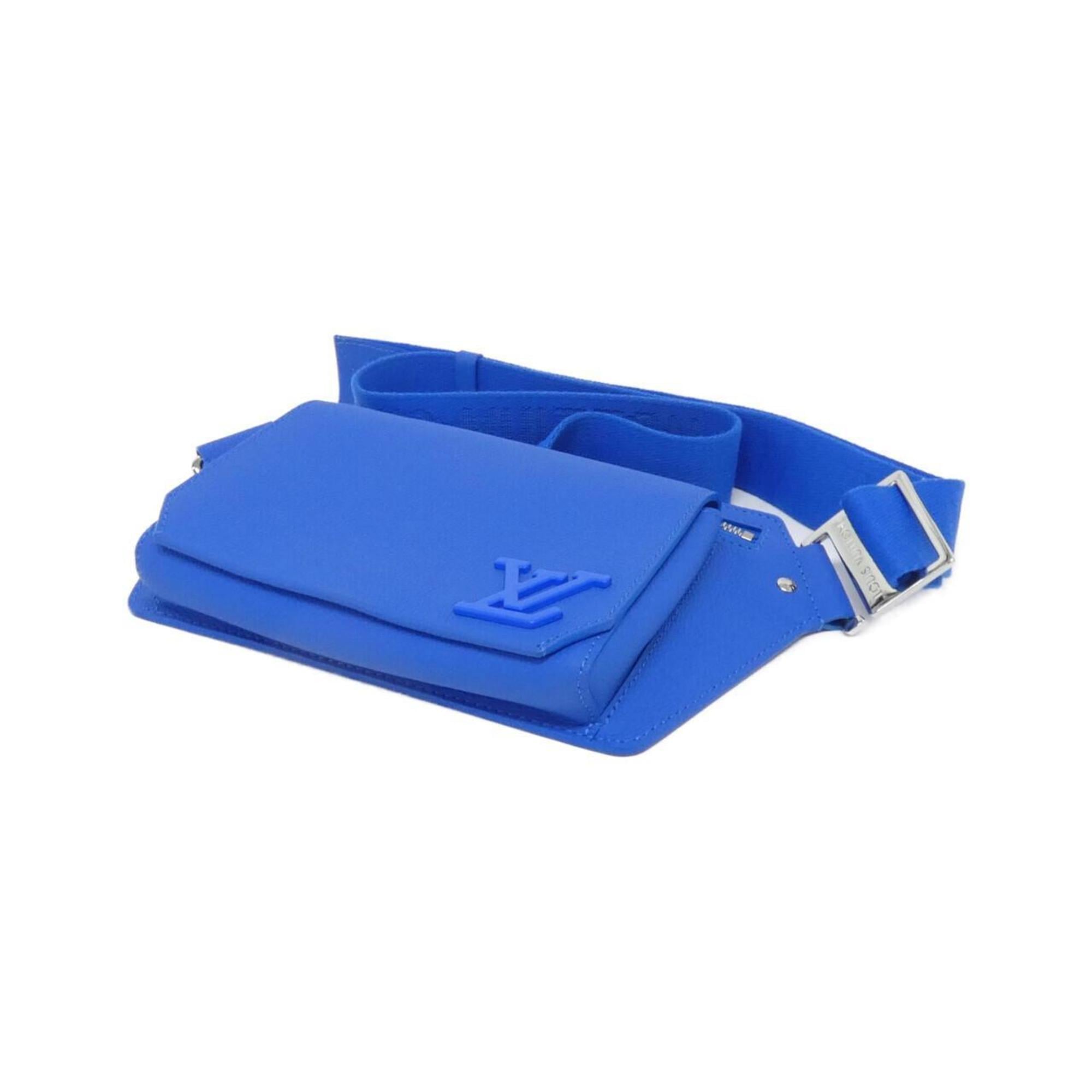 Louis Vuitton Blue Leather Shoulder Bag