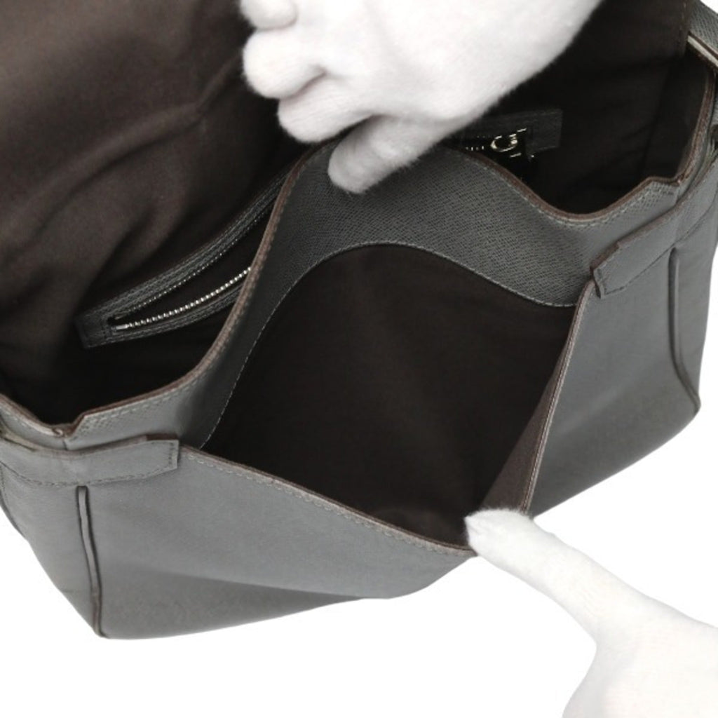 Louis Vuitton Gray Taiga Leather Shoulder Bag