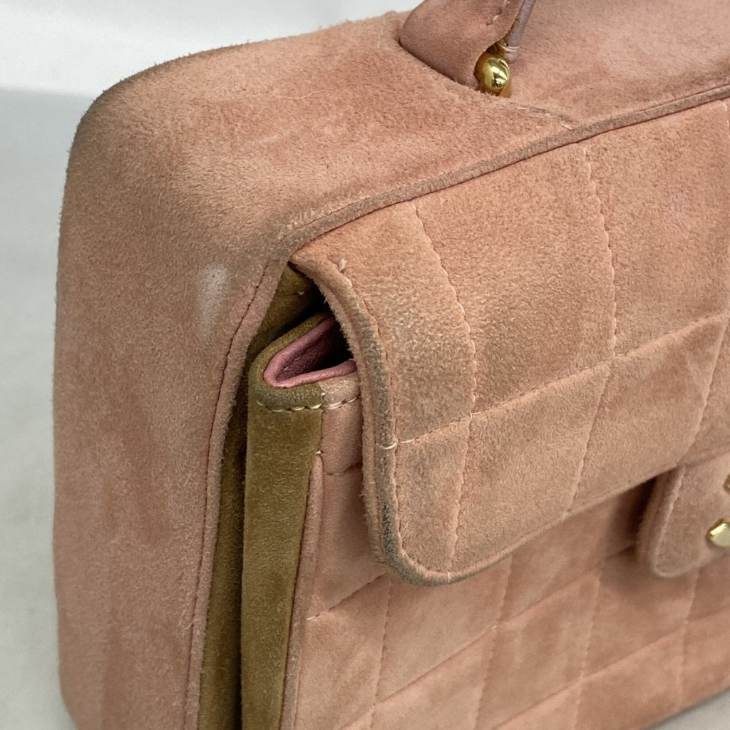 Chanel Pink Suede Handbag