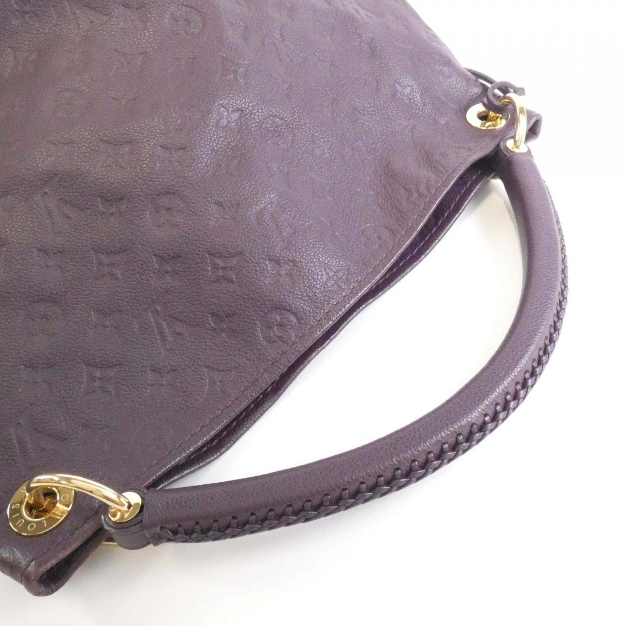Louis Vuitton Leopard Purple Leather Shoulder Bag