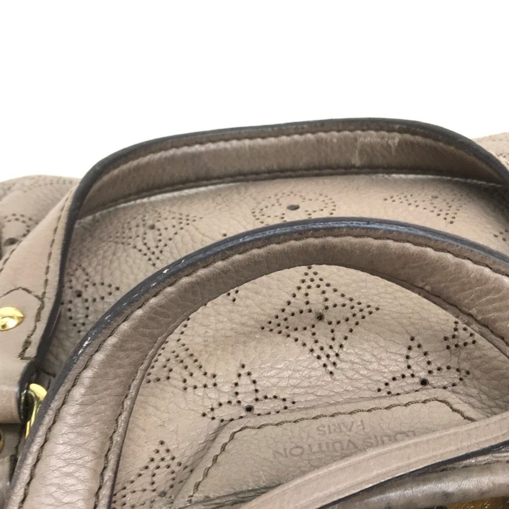 Louis Vuitton Beige Poodle Mahina Leather Handbag Shoulder Bag