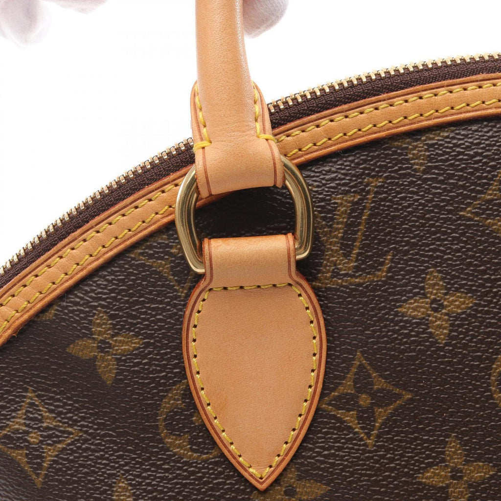 Louis Vuitton Monogram Brown Coated Canvas Leather Handbag