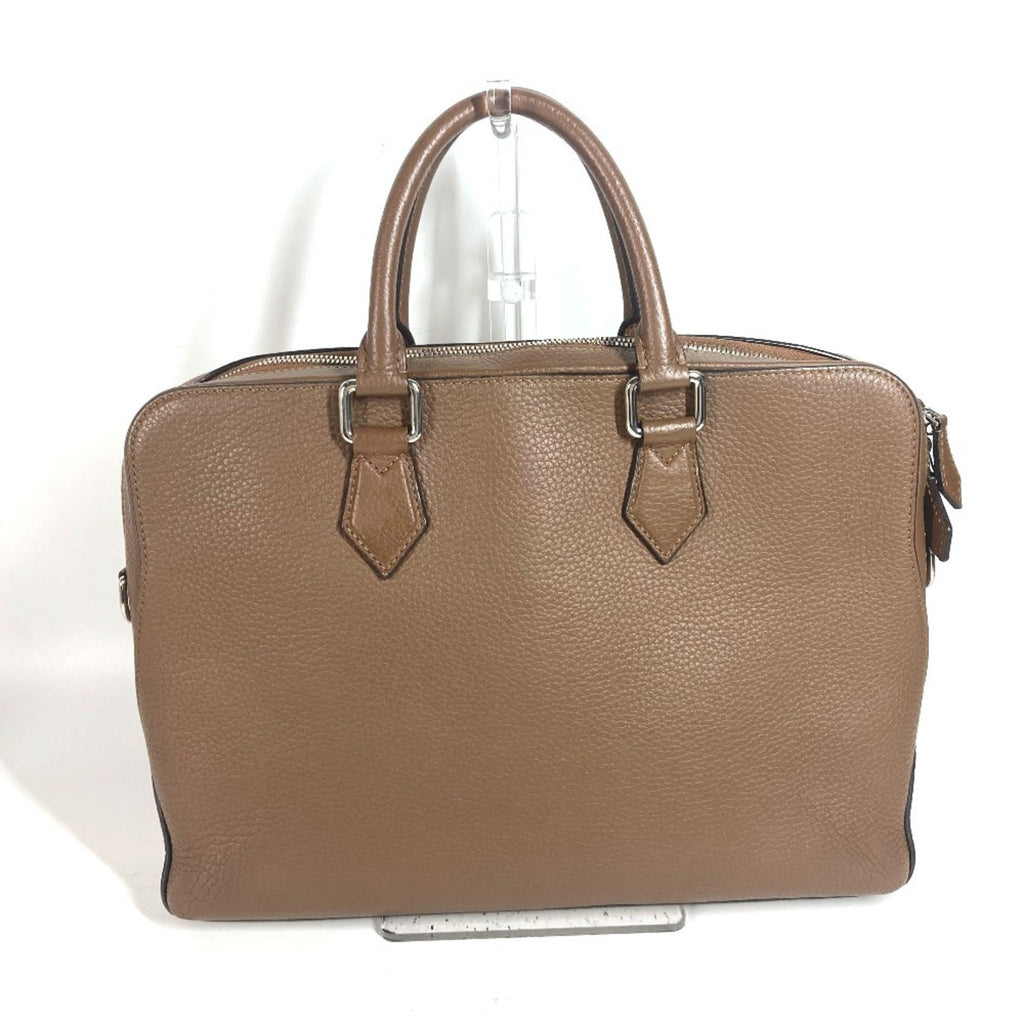 Louis Vuitton Brown Leather Briefcase Handbag Tote Bag