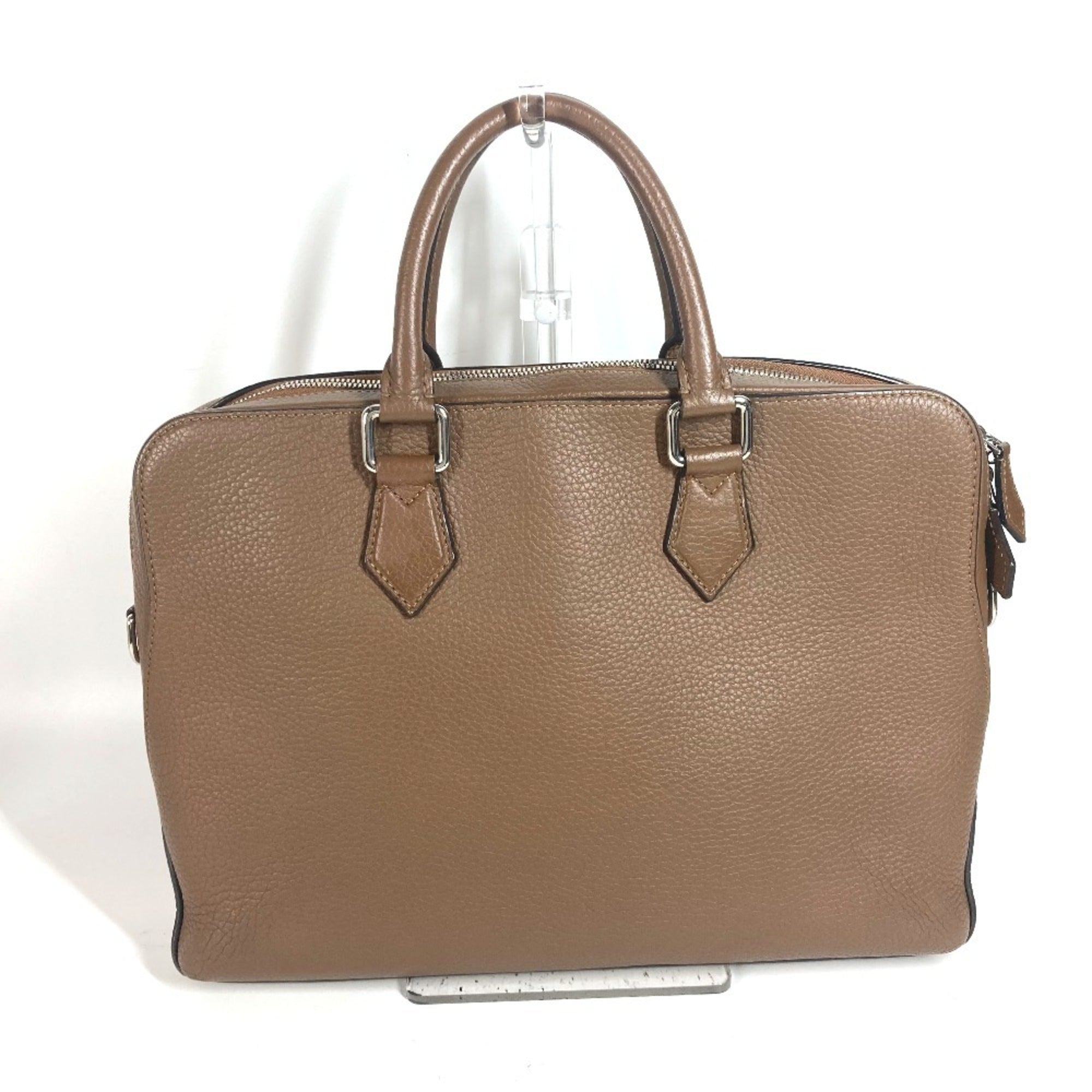 Louis Vuitton Brown Leather Briefcase Handbag Tote Bag