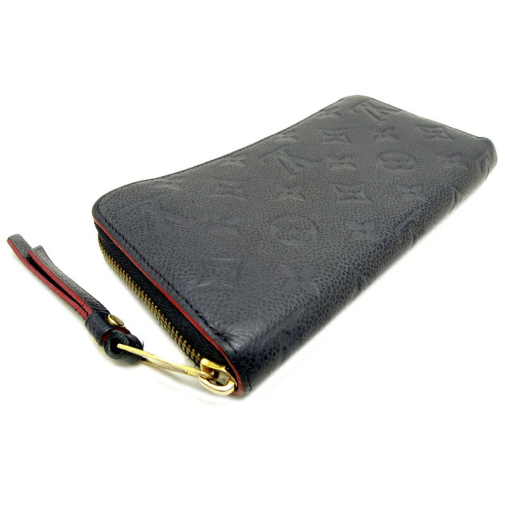 Louis Vuitton Marine Rouge Navy Monogram Empreinte Long Wallet