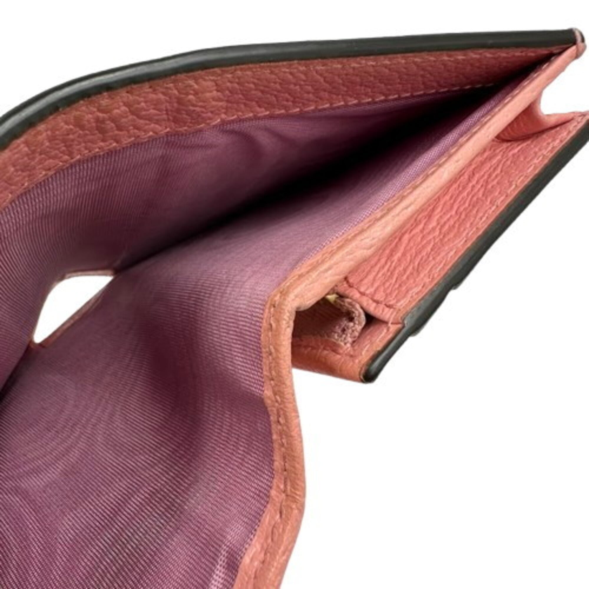 Gucci Pink Leather Card Wallet (Pre-Owned)