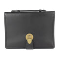 Gucci Black Leather Clutch Bag Handbag Tote Bag (Pre-Owned)