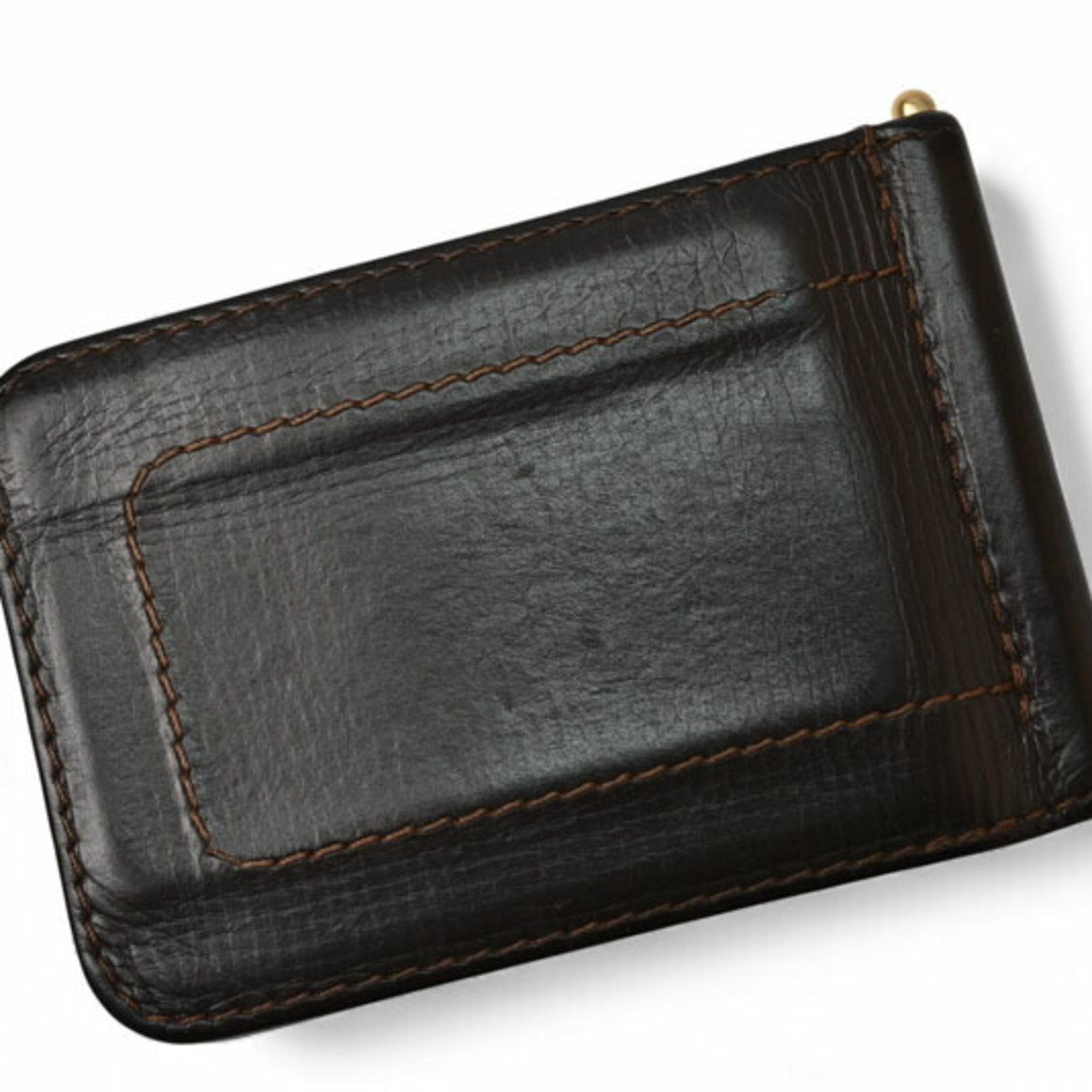 Louis Vuitton Utah Coffee Utah Leather Money Clip