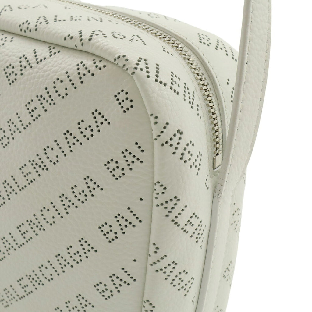 Balenciaga White Leather Pochette Shoulder