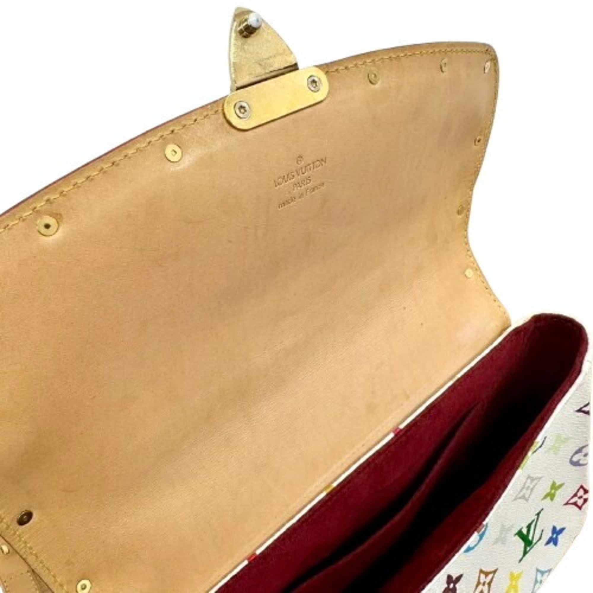 Louis Vuitton Monogram Multicolore White Leather Shoulder Bag
