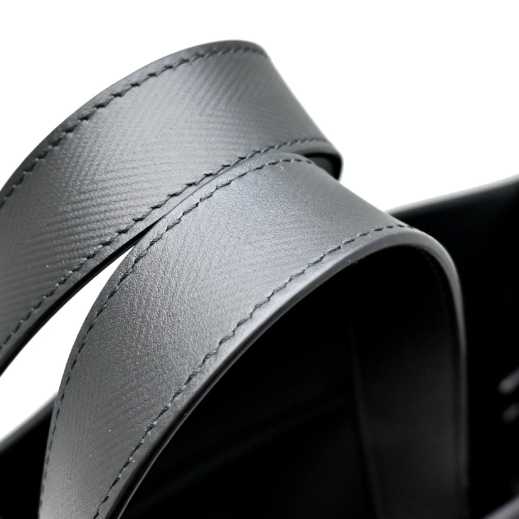 Louis Vuitton Black Leather Tote Bag