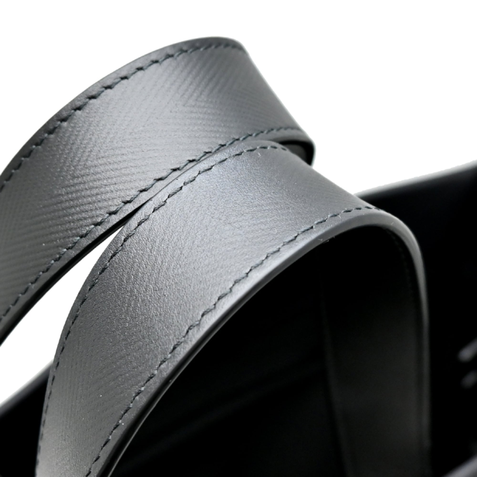 Louis Vuitton Black Leather Tote Bag