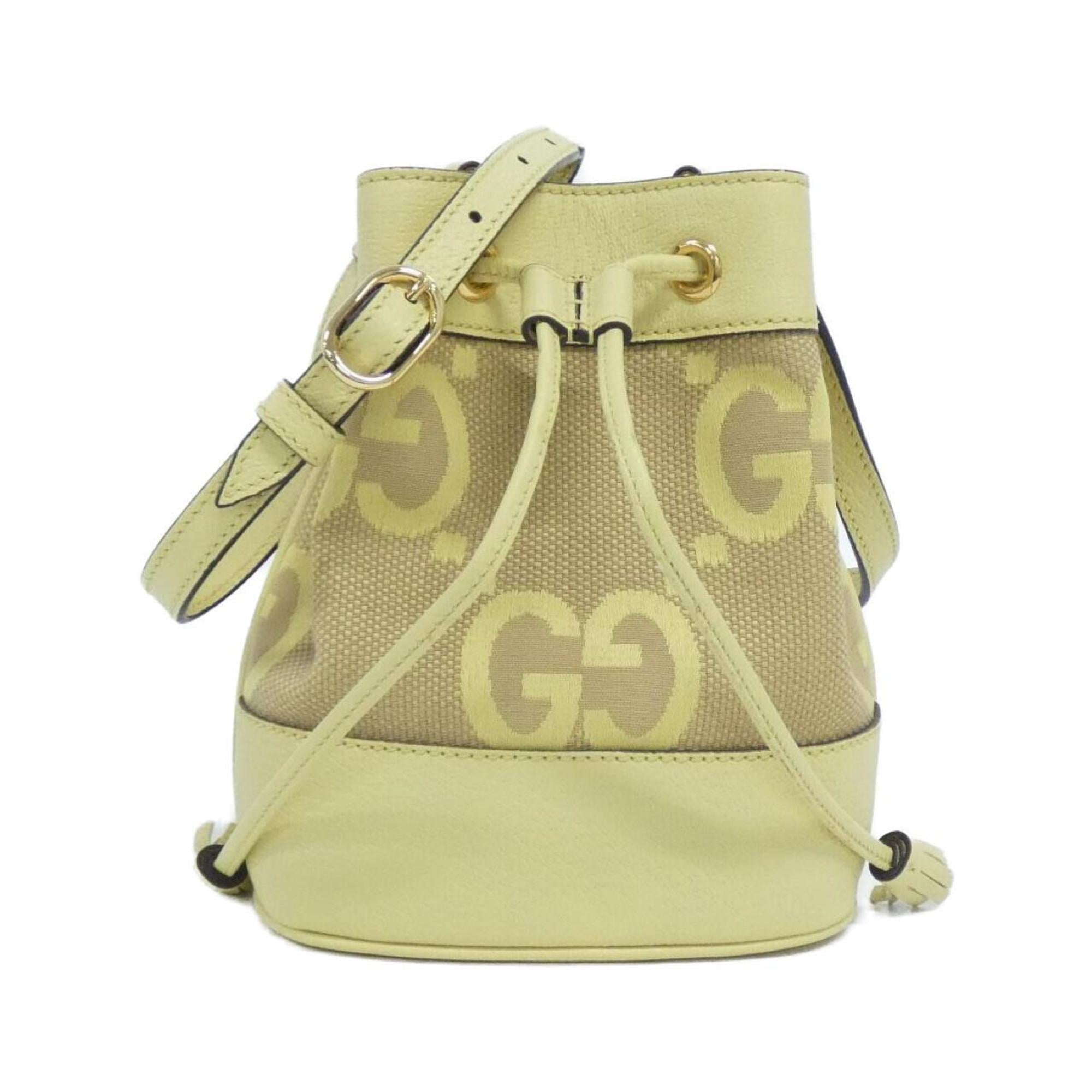 Gucci Camel Yellow Gg Canvas Shoulder Bag (Pre-Owned)