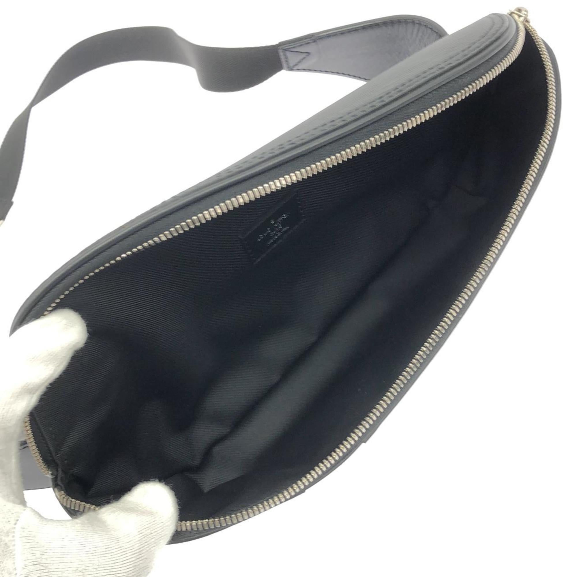 Louis Vuitton Black Coated Canvas Leather Shoulder Bag
