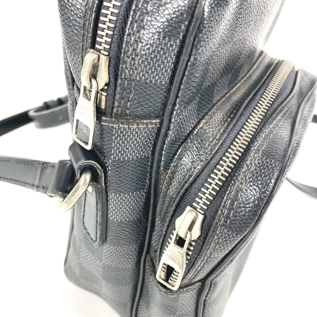 Louis Vuitton Black Damier Graphite Damier Graphite Pochette Shoulder Bag