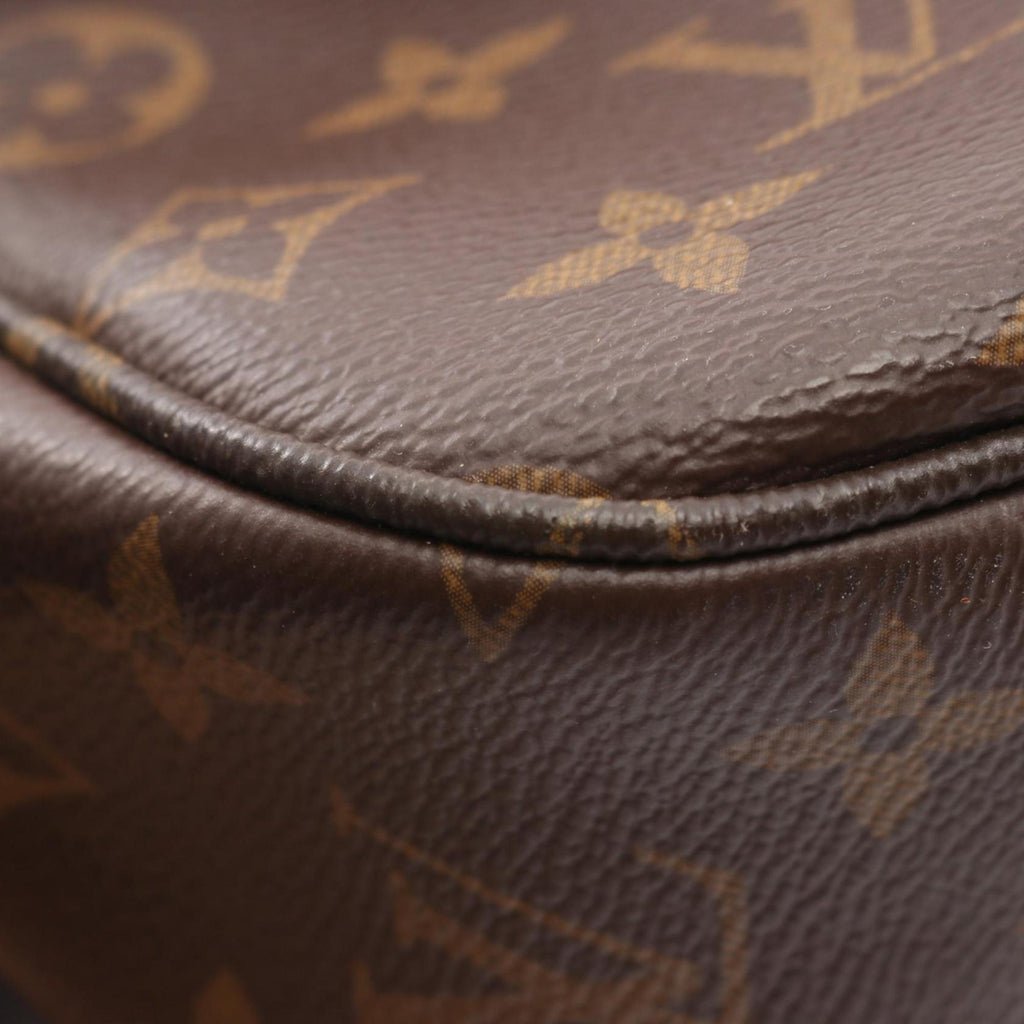 Louis Vuitton Brown Monogram Coated Canvas Leather Handbag Shoulder Bag