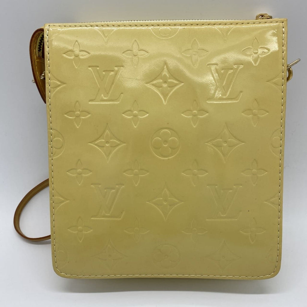 Louis Vuitton Yellow Monogram Vernis Pochette Shoulder Bag