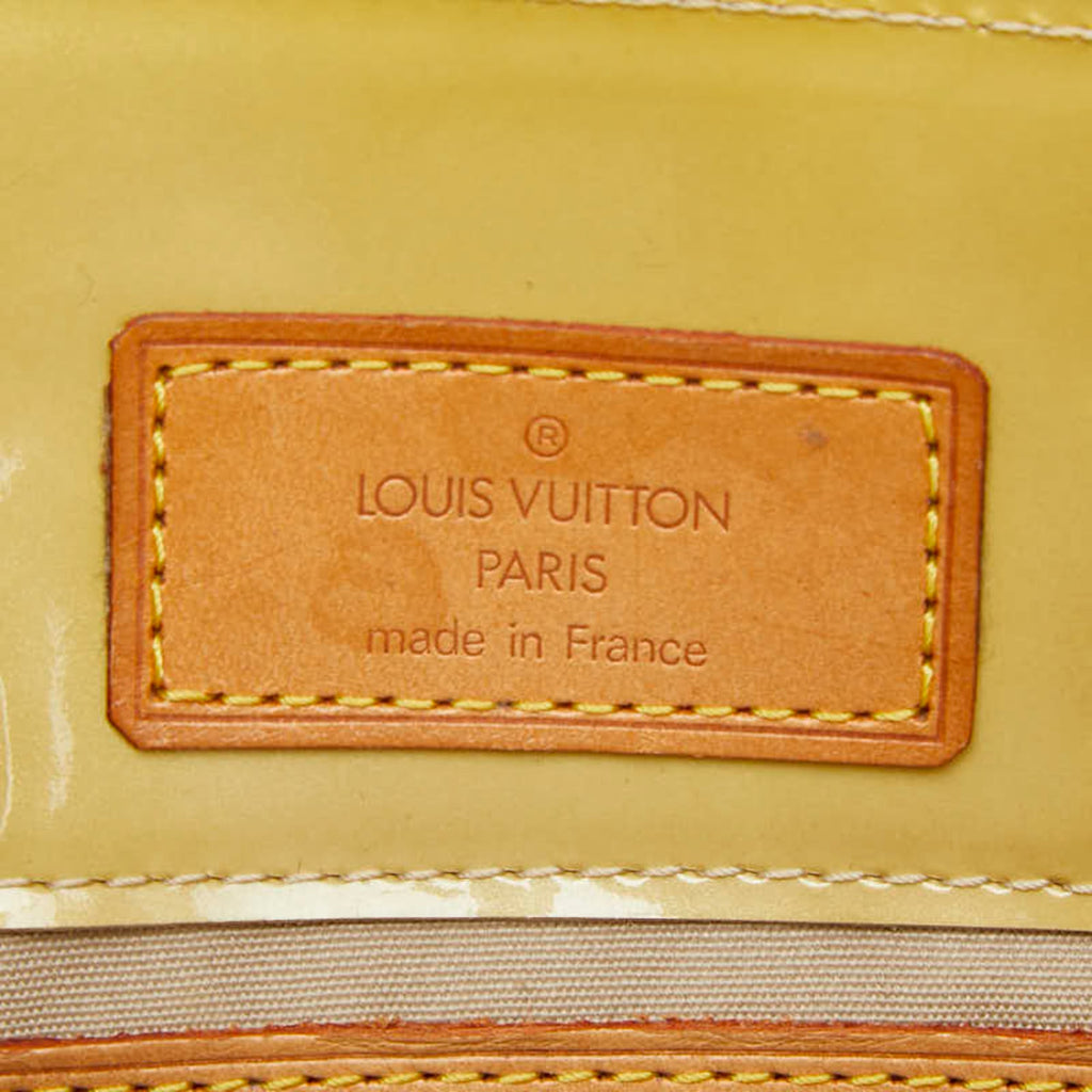 Louis Vuitton Beige Patent Leather Handbag