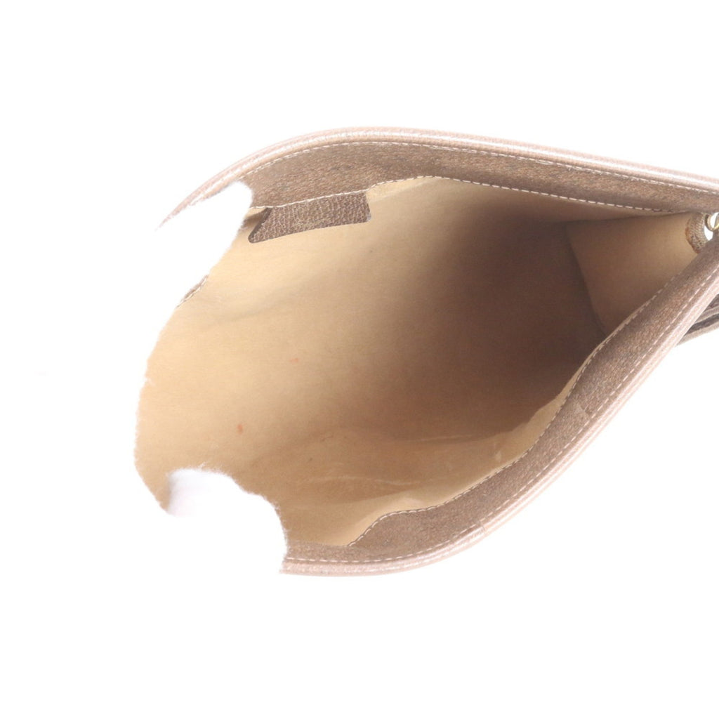Gucci Brown Micro Gg Leather Coated Canvas Leather Pouch (Pre-Owned)