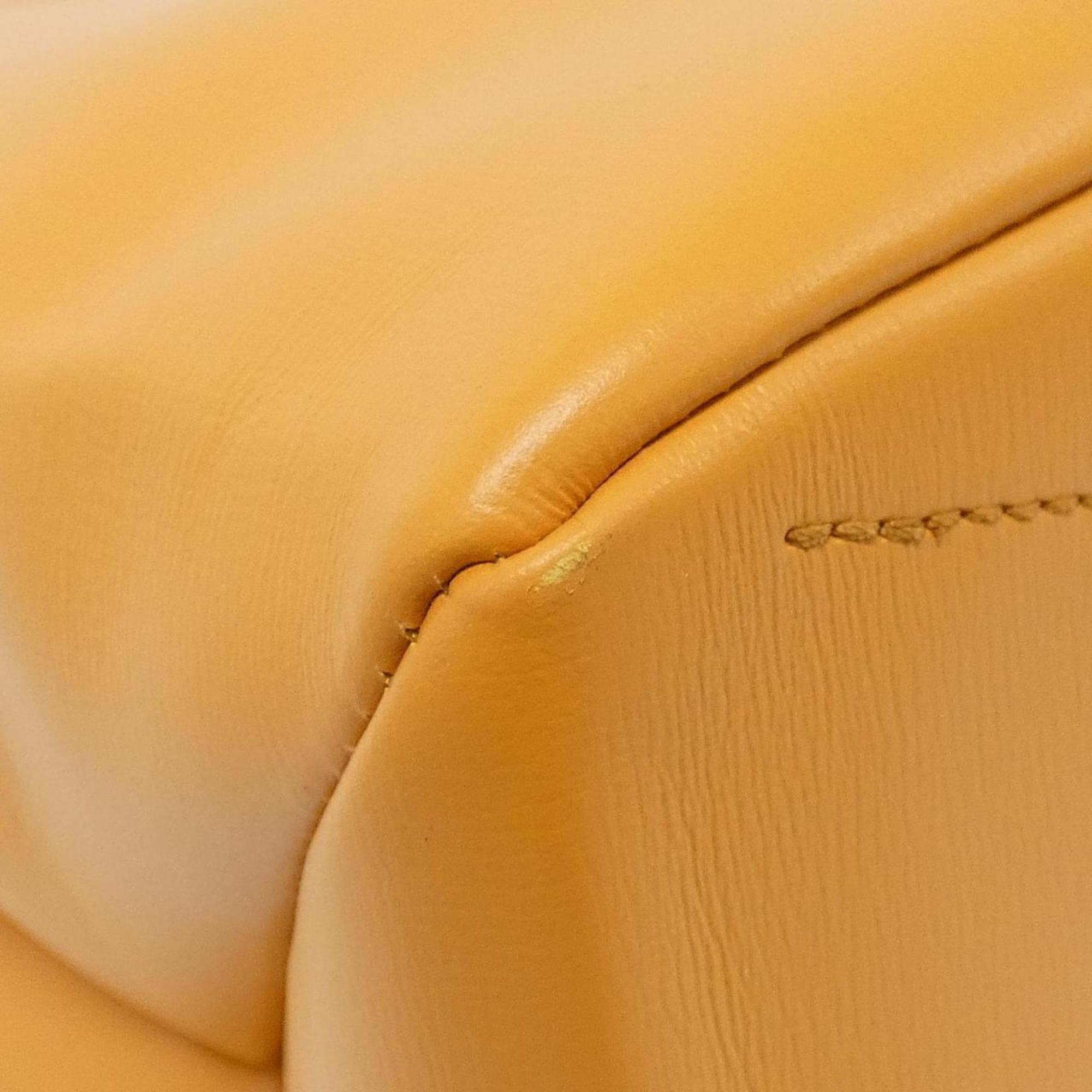 Louis Vuitton Saffron Yellow Leather Handbag