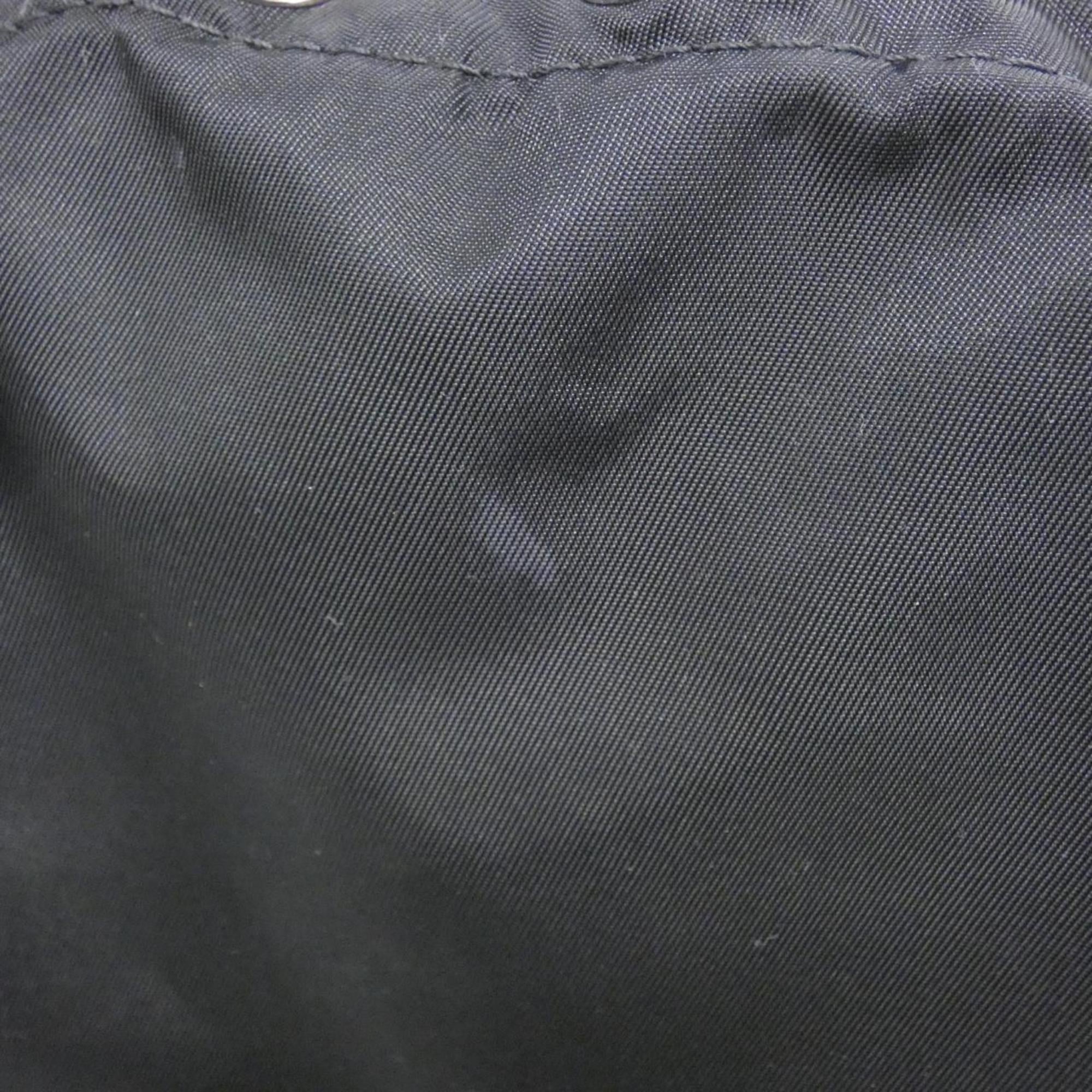 Louis Vuitton Black Cobalt Coated Canvas Leather Backpack