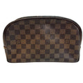 Louis Vuitton Damier Brown Leather Clutch Bag
