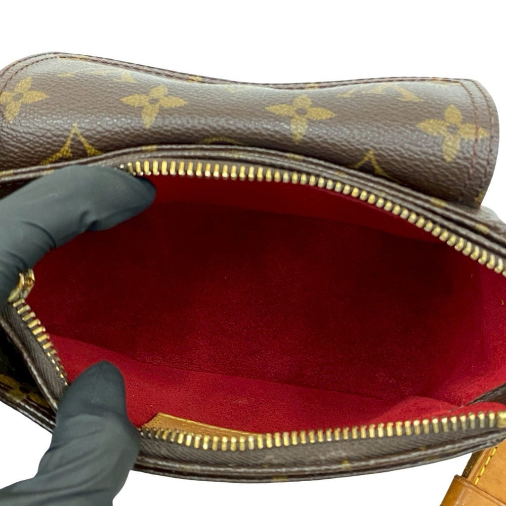 Louis Vuitton Brown Leather Pvc Pochette Shoulder Bag