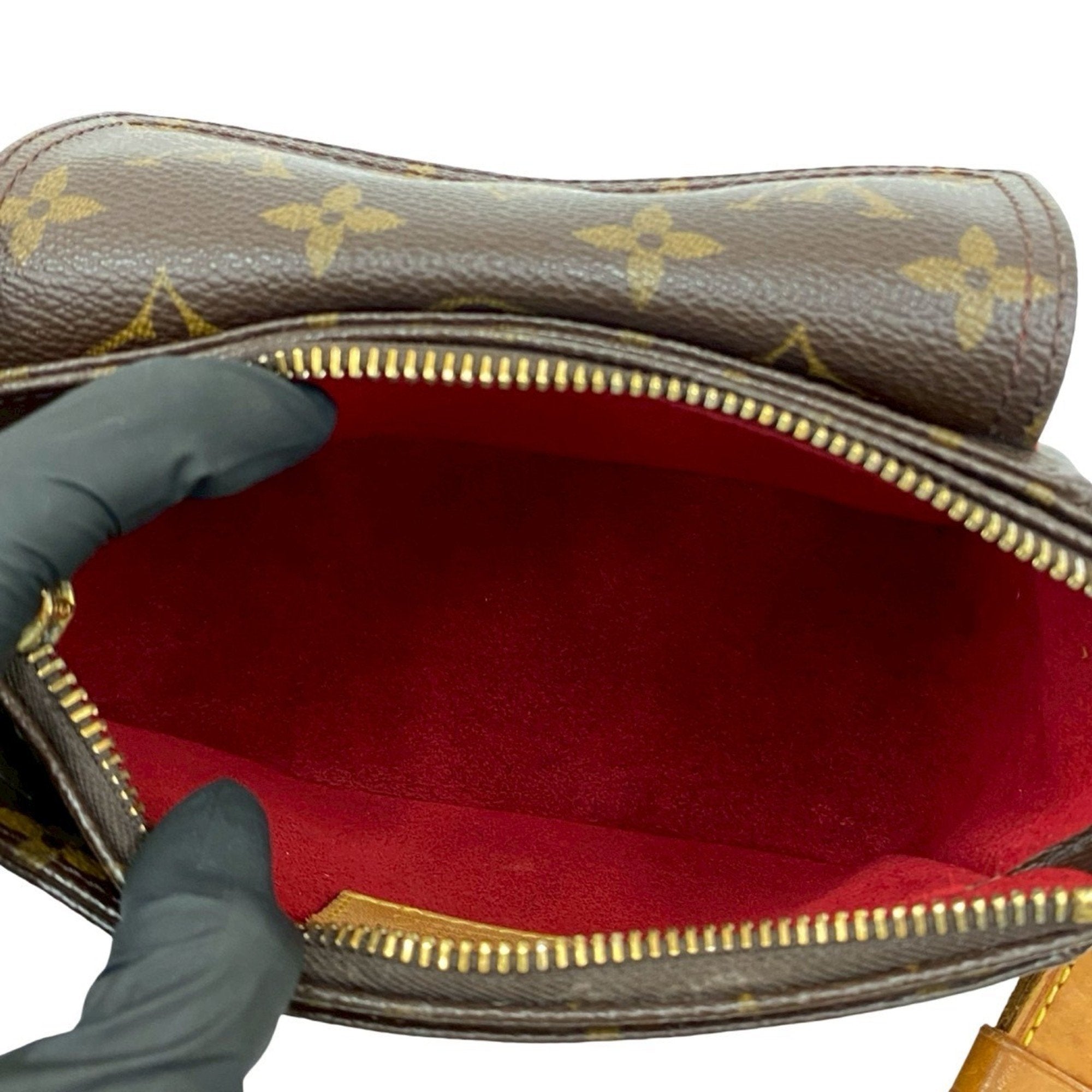 Louis Vuitton Brown Leather Pvc Pochette Shoulder Bag