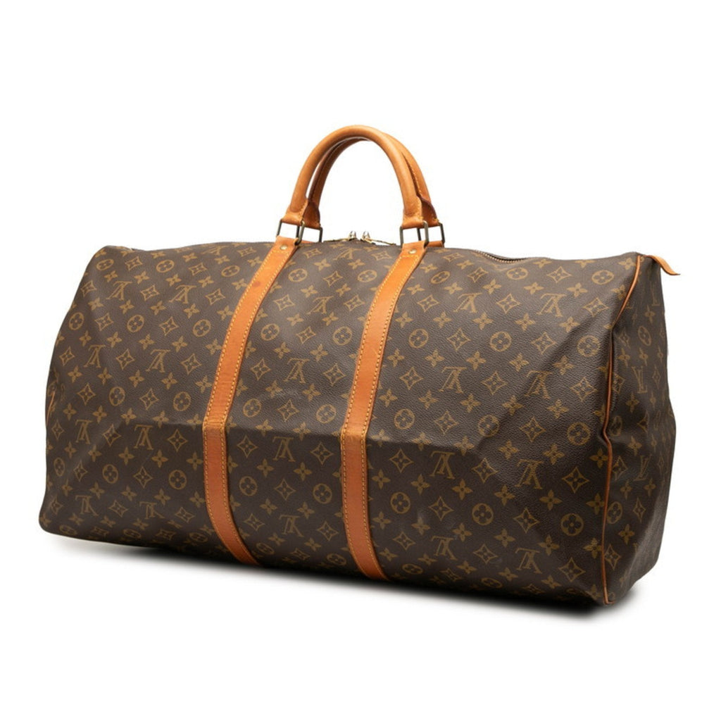 Louis Vuitton Brown Pvc Leather Boston Bag