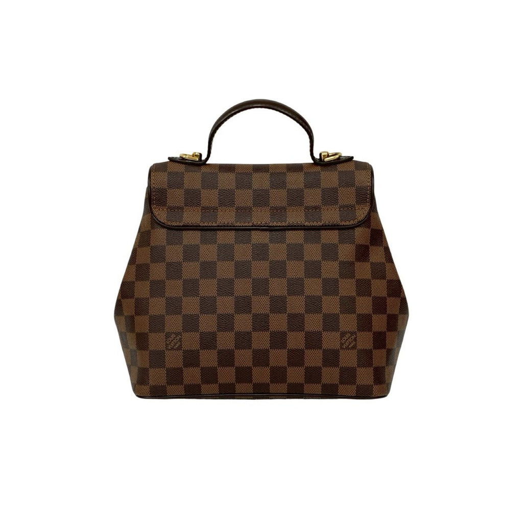 Louis Vuitton Brown Leather Pvc Handbag Shoulder Bag Tote Bag