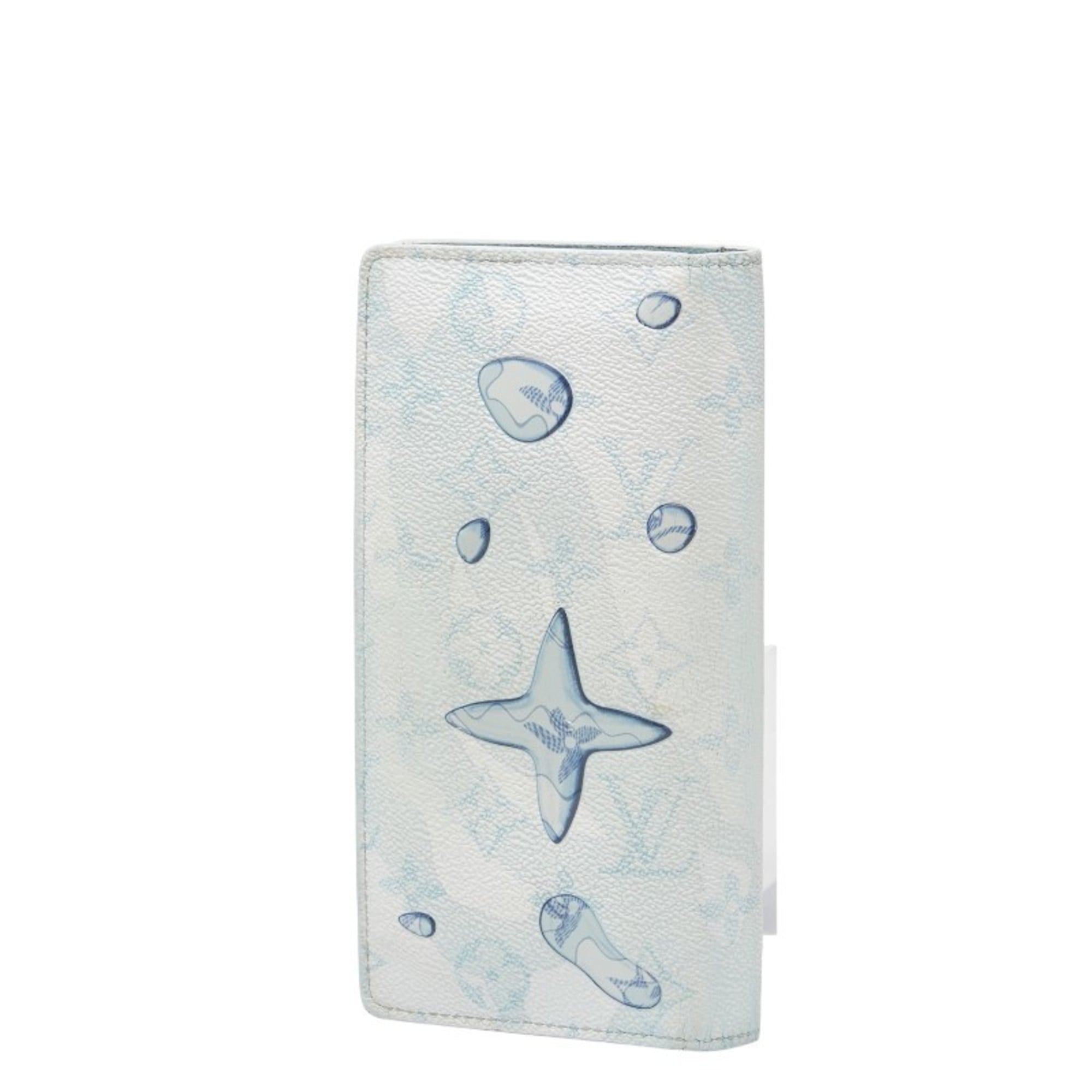 Louis Vuitton Light Blue Multi-Color Pvc Long Wallet