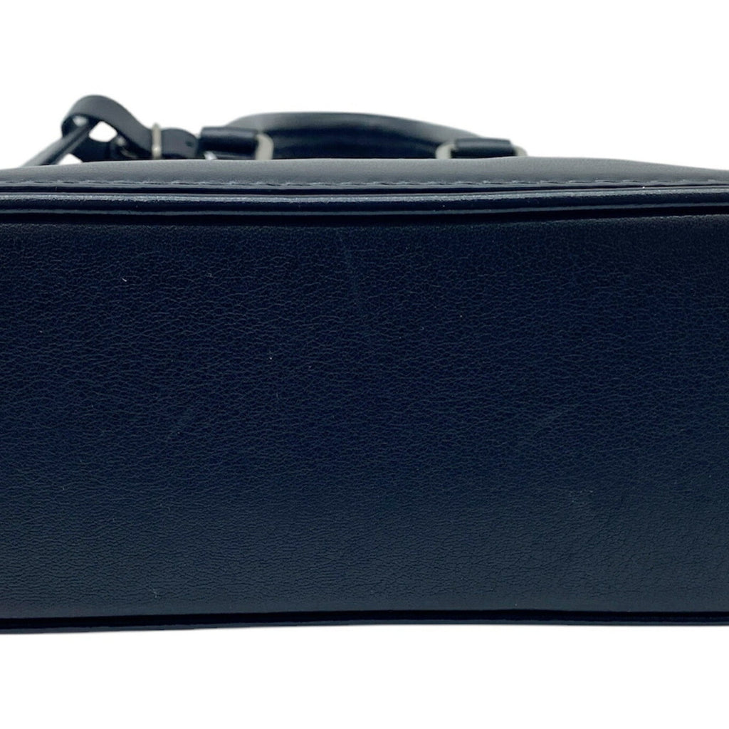 Louis Vuitton Black Leather Handbag Shoulder Bag
