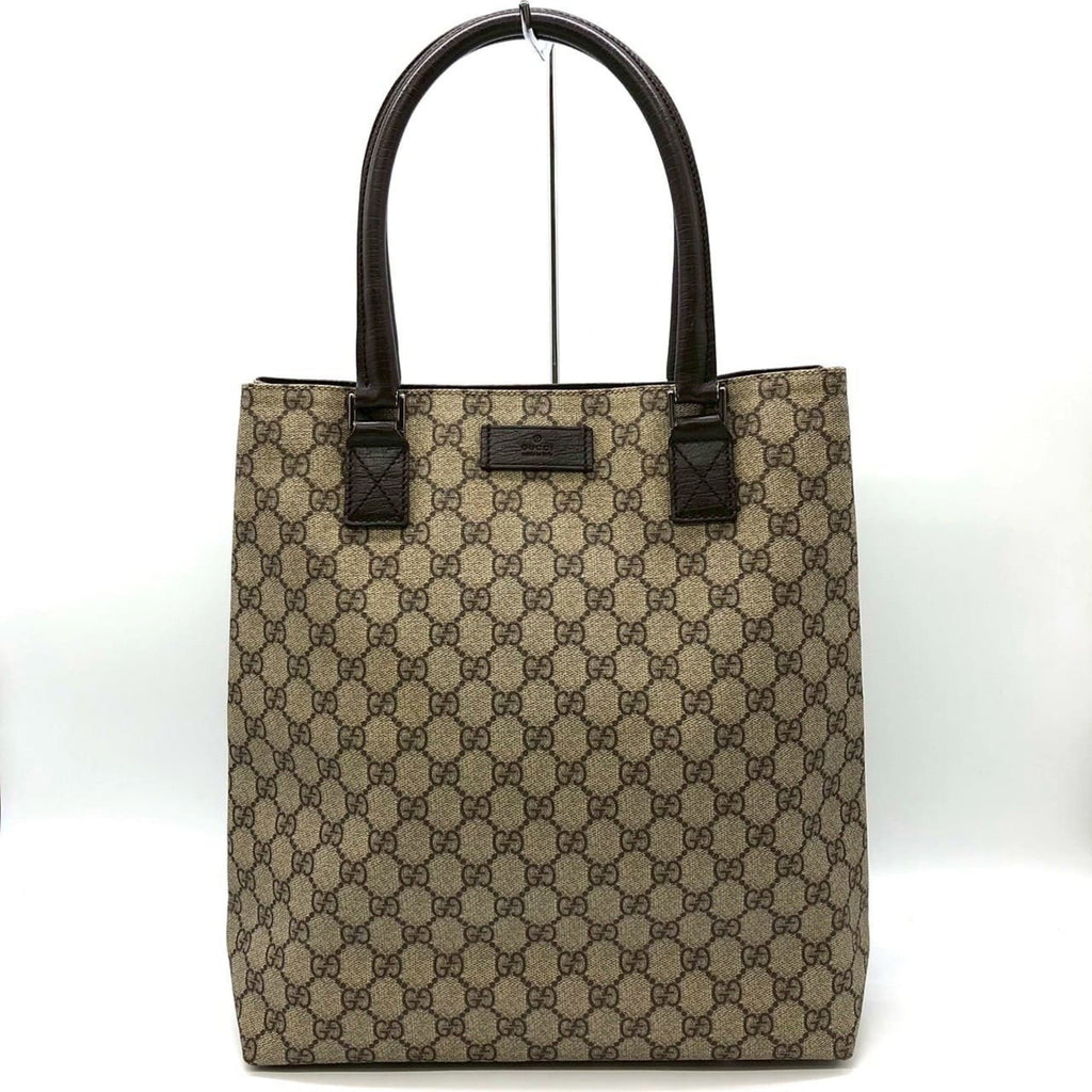 Gucci Beige Gg Supreme Canvas Tote Bag (Pre-Owned)