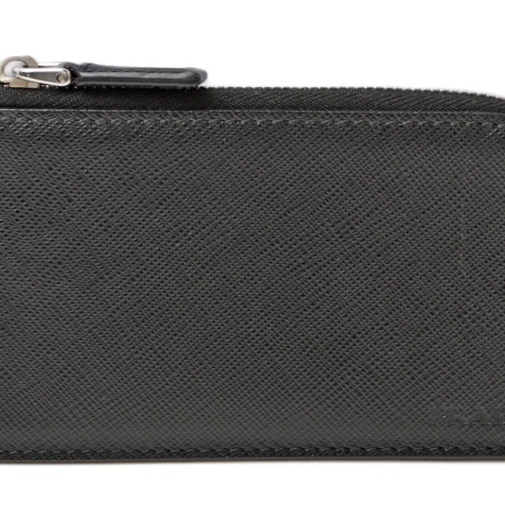 Prada Black Nero Leather Coin Purse/Coin Case