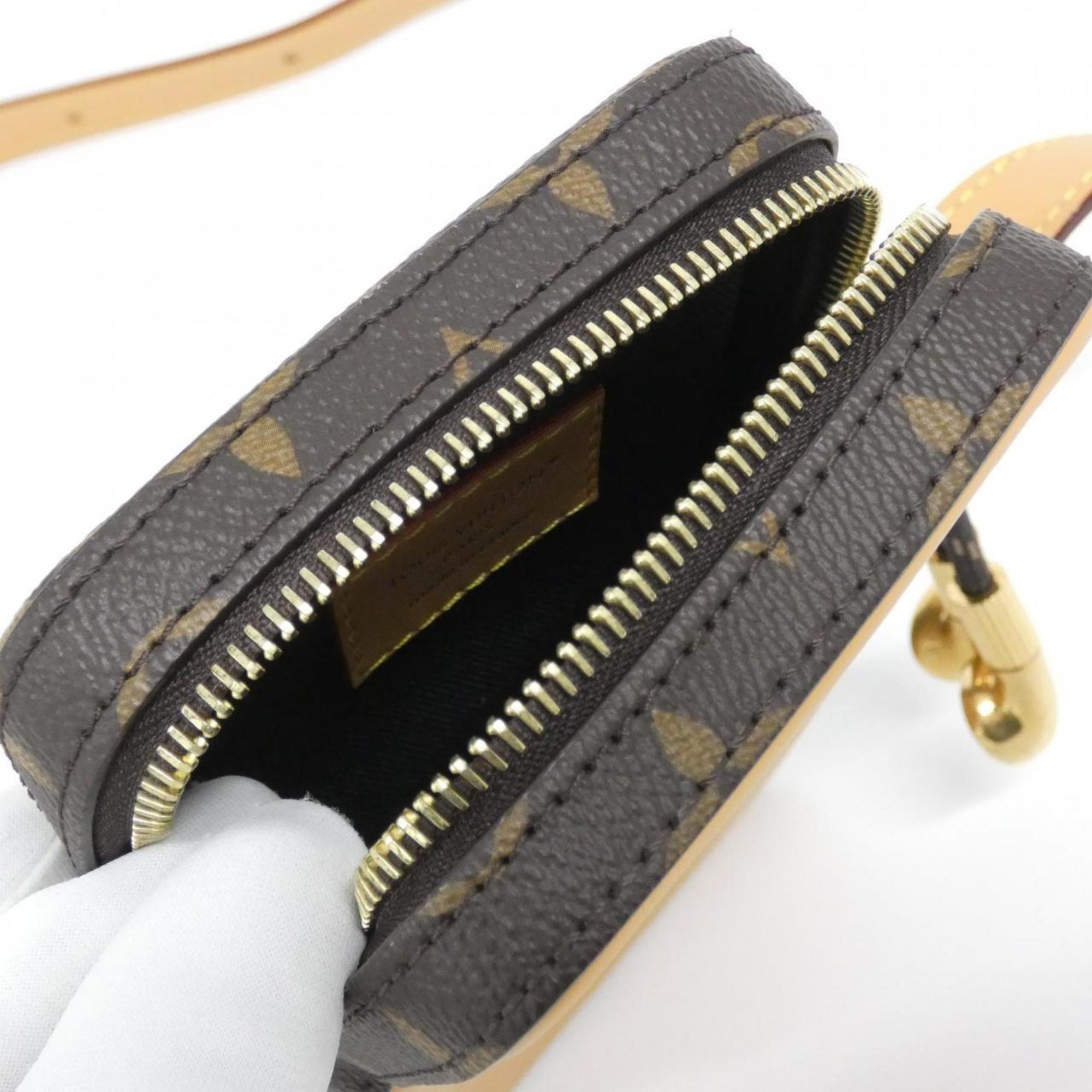 Louis Vuitton Brown Coated Canvas Leather Shoulder Bag