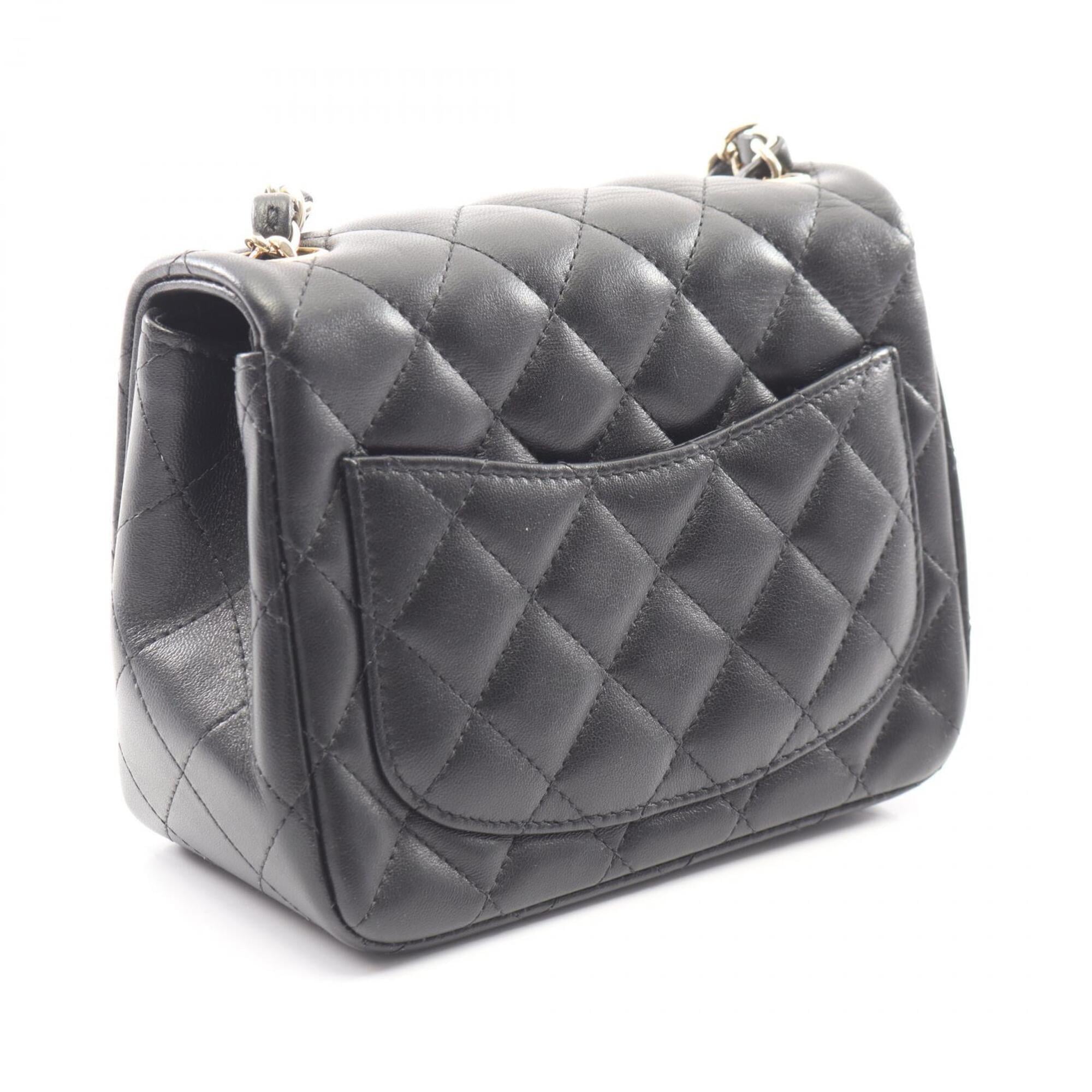 Chanel Black Leather Handbag Shoulder Bag