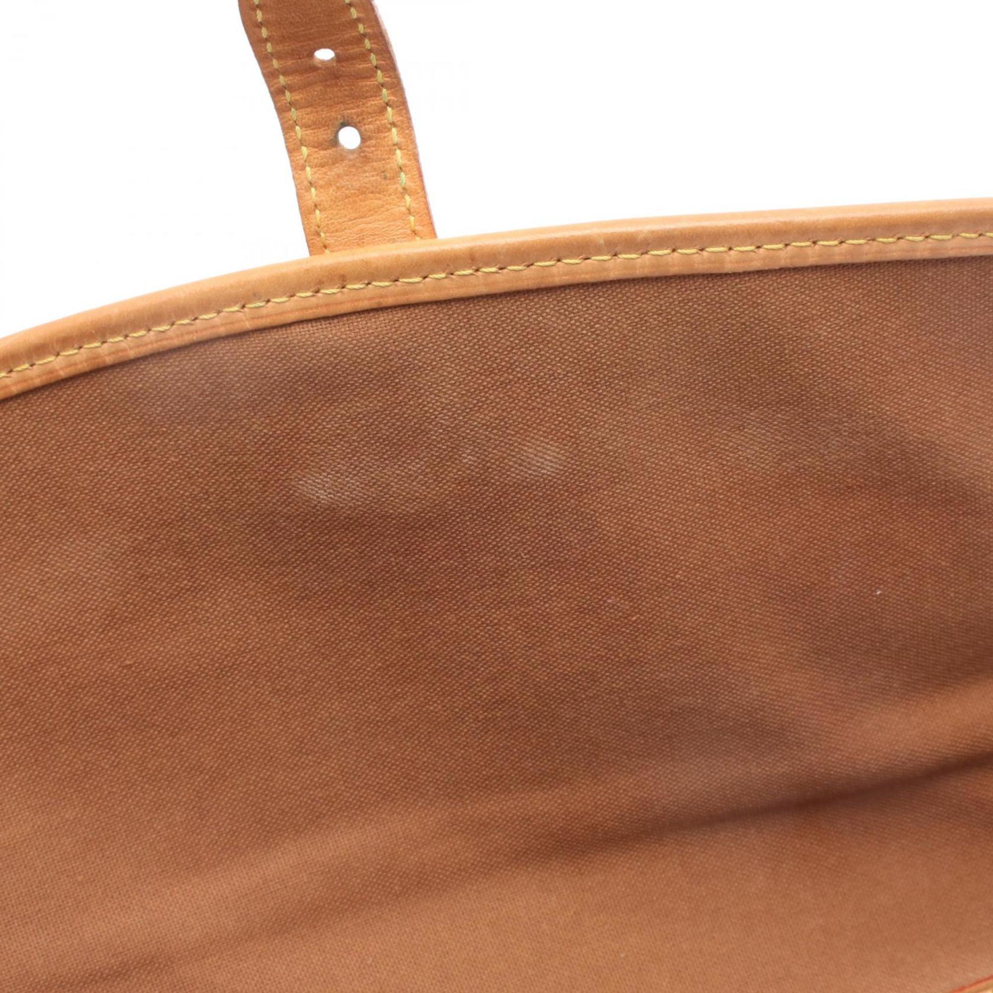 Louis Vuitton Brown Coated Canvas Leather Shoulder Bag