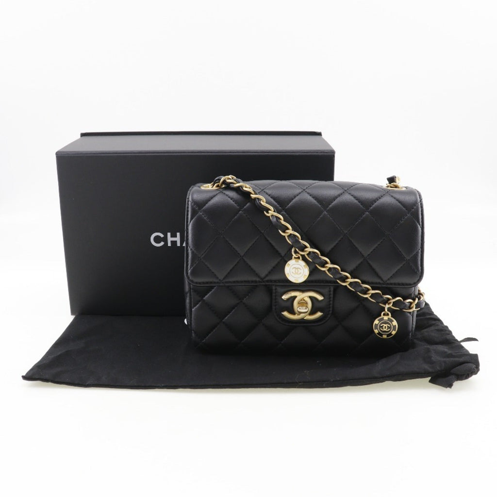 Chanel Black Leather Shoulder Bag