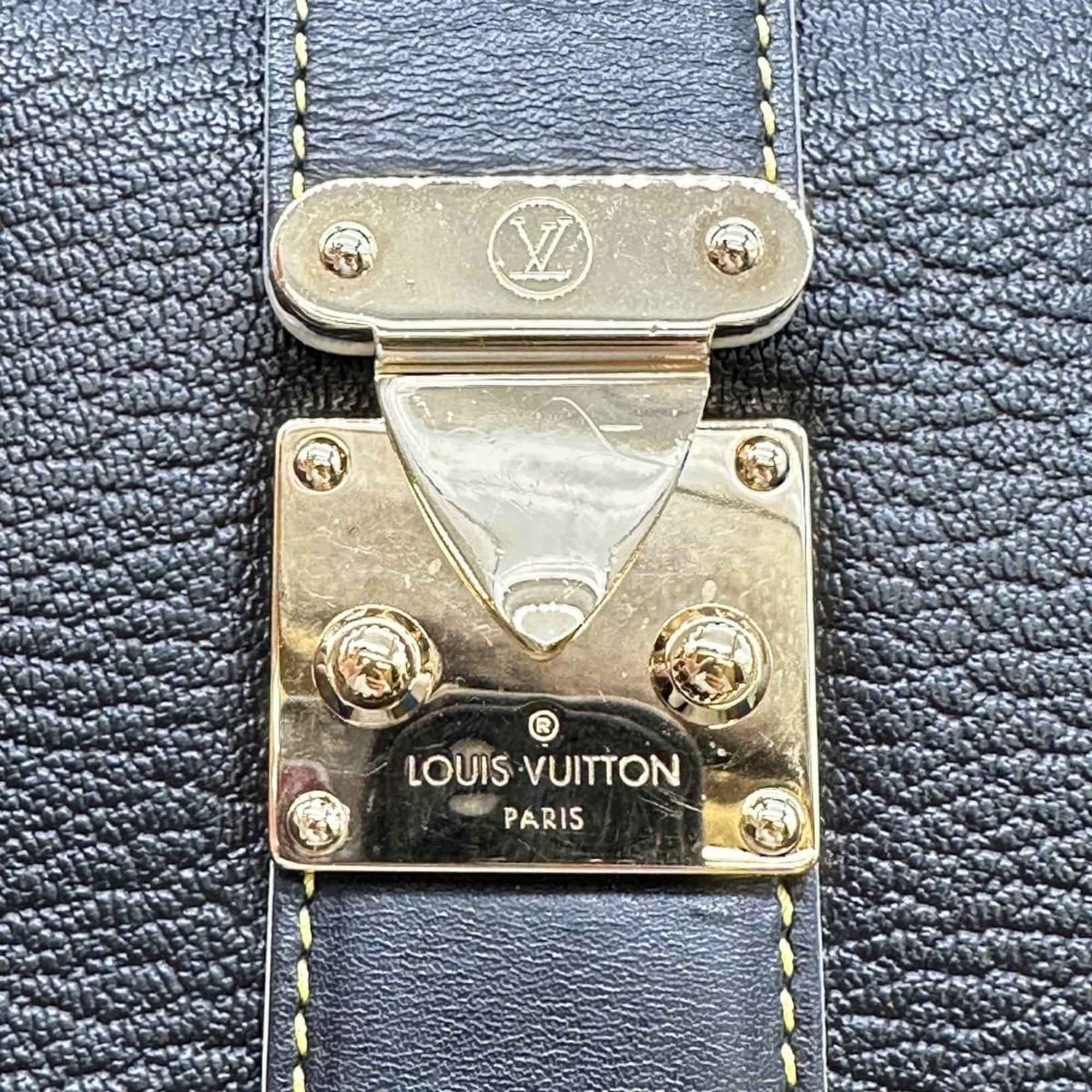 Louis Vuitton Black Suhali Leather Handbag