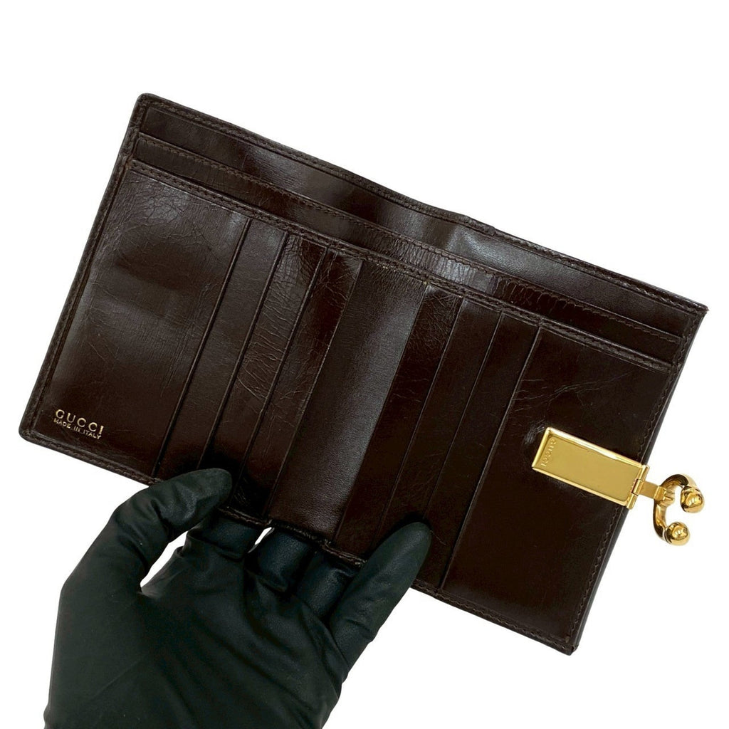 Gucci Brown Leather Wallet (Bi-Fold) (Pre-Owned)