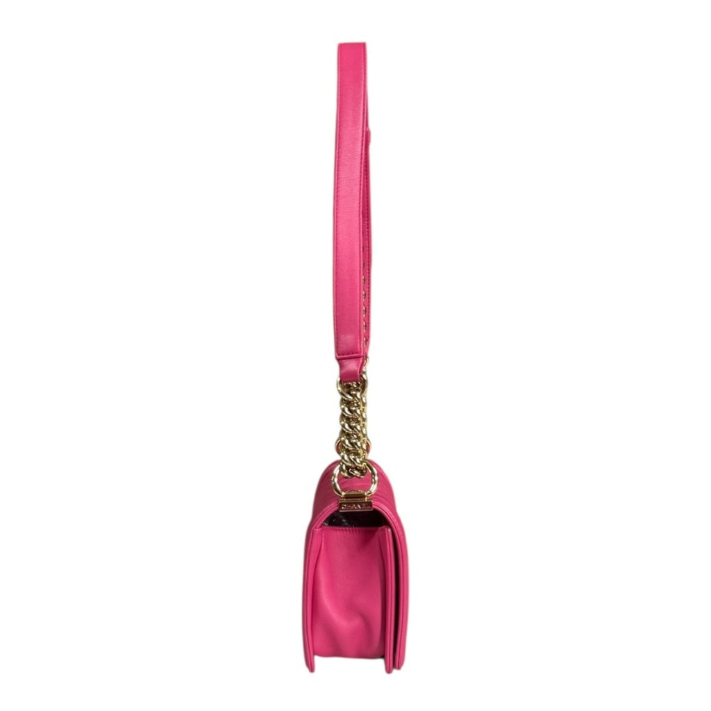 Chanel Pink Leather Shoulder Bag