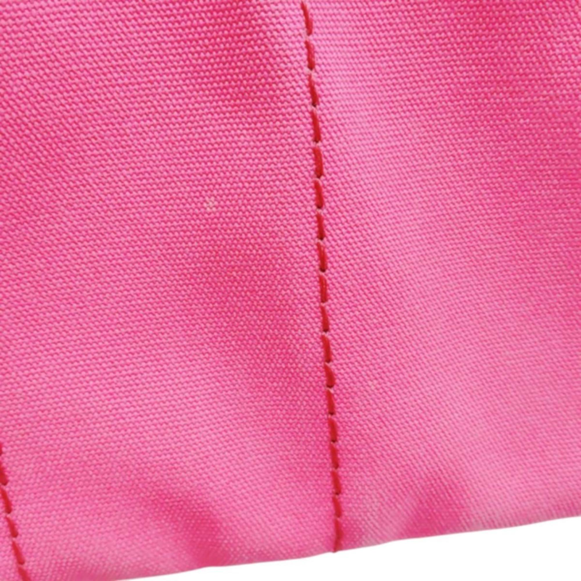 Prada Pink Canvas Tote Bag