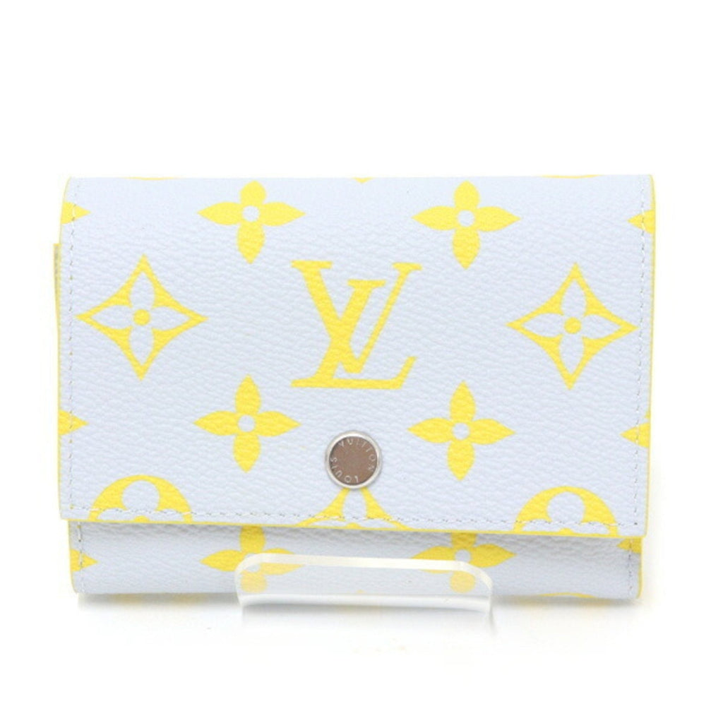 Louis Vuitton Monogram Gray Yellow Wallet (Tri-Fold)