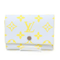 Louis Vuitton Monogram Gray Yellow Wallet (Tri-Fold)