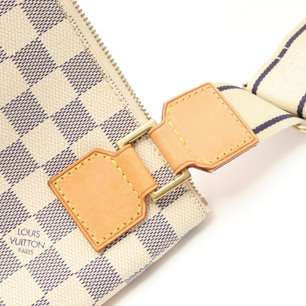 Louis Vuitton Damier Azur White Coated Canvas Shoulder Bag