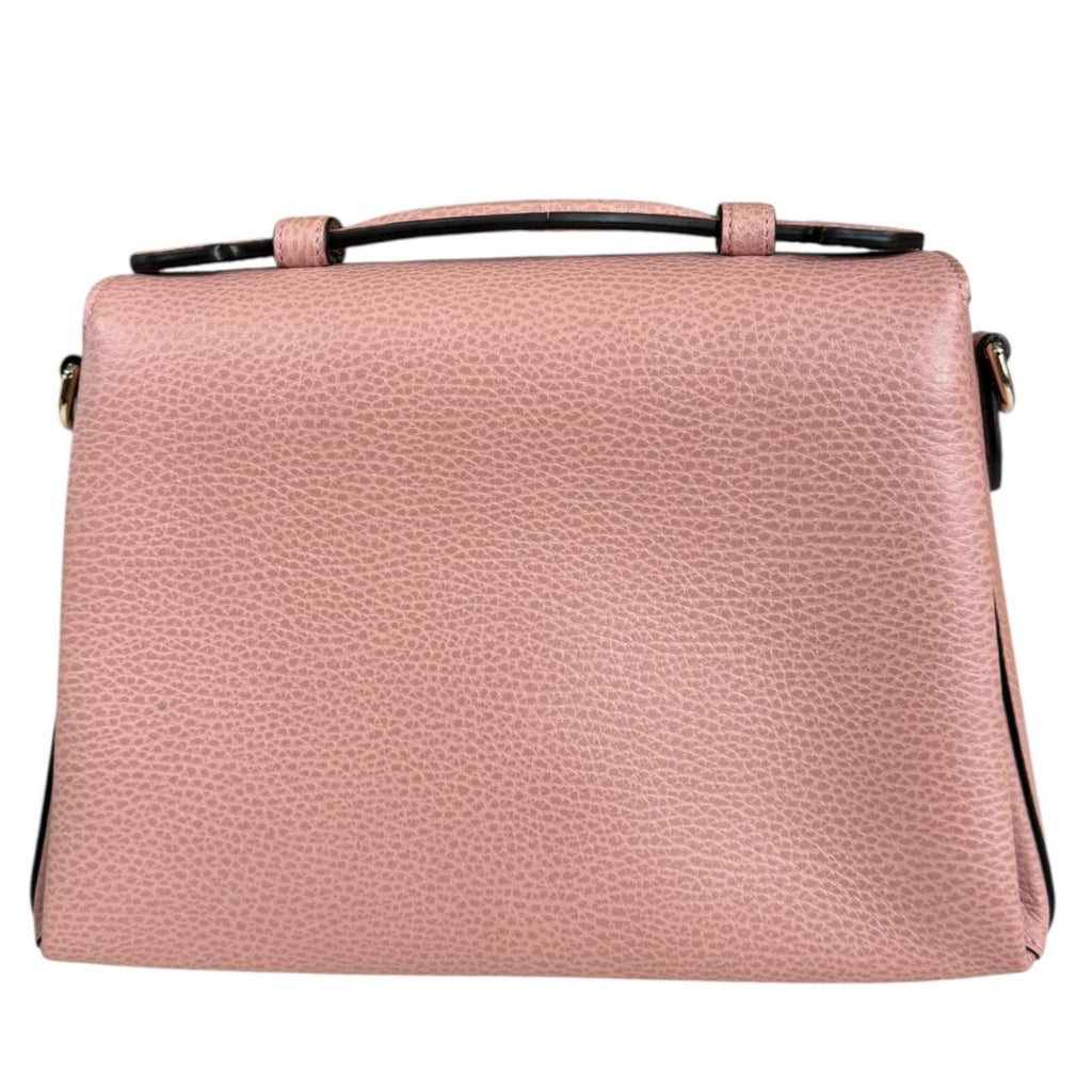 Gucci Pink Leather Shoulder Bag (Pre-Owned)