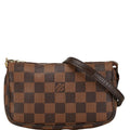 Louis Vuitton Brown Pvc Leather Handbag Pochette Pouch